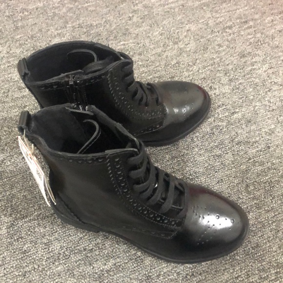 zara girls black boots